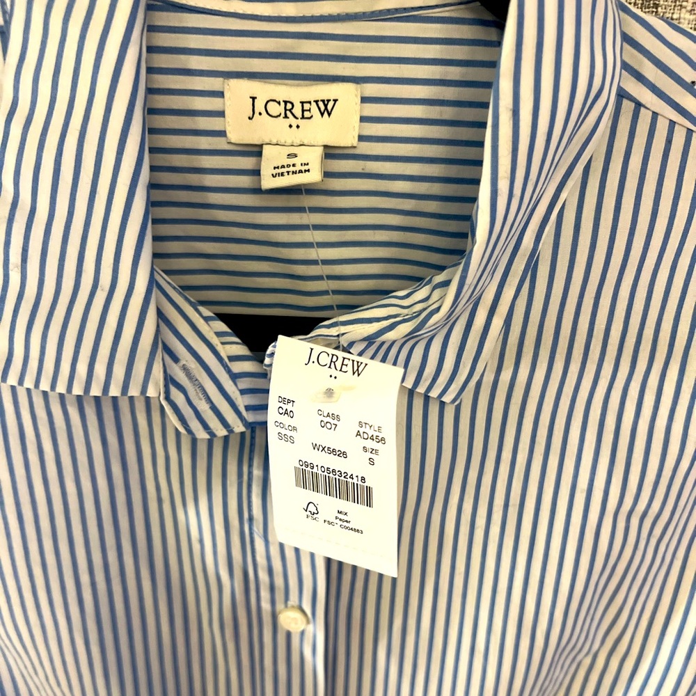 J crew shirt sleeve button down collared shirt